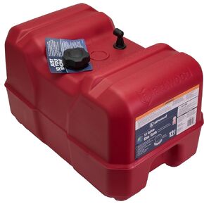 attwood 8812LP2 EPA and CARB Certified 12-Gallon Portable Marine Boat Fuel Tank, Red