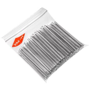 VAE·YI 1200 pcs Fiber Splice Tube Splice Sleeves(2.6mm diam, 60mm Length) with Tool Box Fusion Fiber Optic Cable Heat Shrinks Tubing 304 Stainless Steel PE Clear Bare Pipe hot melt Protection Tubes