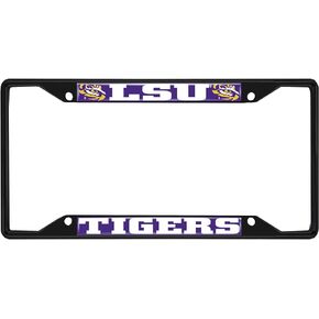 FANMATS 31261 LSU Tigers Metal License Plate Frame Black Finish