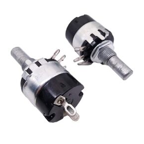 CGjiogujio 5pcs 4.7K ohm B4K7 Linear Potentiometer ON/Off Switch WH137-2 RV137-2