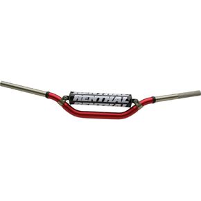 Renthal 998-01-BK-02-185 Twinwall أسود 1-1/8 بوصة مقود ألومنيوم