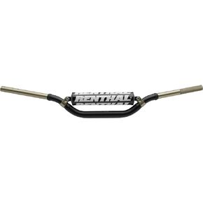 Renthal 998-01-BK-02-185 Twinwall Black 1-1/8" Aluminum Handlebar