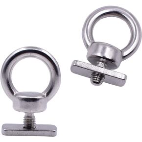 YYST Kayak Track Mount Tie Down Eyelet to Hold Your Bungee Cord or Ropes Up to 0.5" - No Track -Don't use for Anchoring