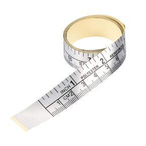 uxcell 2pcs Self-Adhesive Measuring Tape with Fractions 24 Inches 60cm Workbench Ruler, Peel and Stick Measure Tape for Woodworking, Saw, Drafting Table