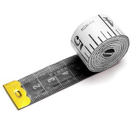 Borcolo Tape Measure for Body, Fabric Craft Tape Measure & Body Measurement，Double Scale Body Sewing Flexible Ruler for Weight Loss MeasurementHas,60-inch/150CM (White)