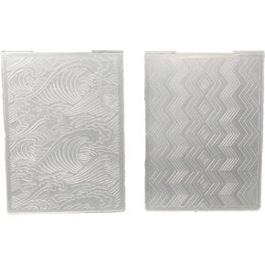 AZSG Wave Spray Plastic Embossing Folders for Card Making Photo Album DIY Scrapbooking