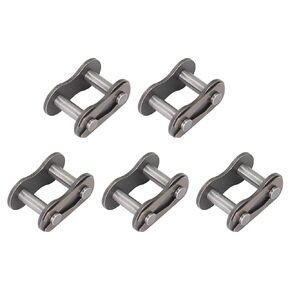 FOCMKEAS 5PCS Roller Chain Offset Half Link #50, 5/8 Inch Pitch Carbon Steel Crank Link, Standard Chain End Connector Split Links for 10A Chain
