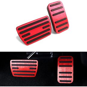 GZJUNFUGJ Anti-Slip Brake Gas Accelerator Foot Pedal Cover Cap Compatible with Honda Accord Civic 10th/11th CR-V Odyssey Insight Interior Accessories Stainless Steel Parts Mat