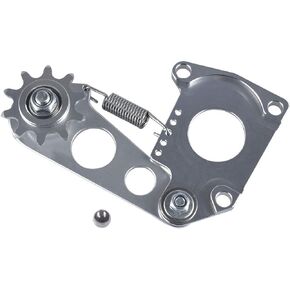 UAUS Adjustable Chain Tensioner W/Chain Guide CNC Silver Fit 415 Chain For 49cc 66cc 80cc Engine Motorized Bike Bicycle