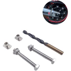 Chain Adjuster Bolt Replacement Swing Arm Buddy 2pcs Stainless Steel 304 Bolt Repair Kit Saver