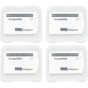 for PS Vita Memory Card Adapter, 4Pcs Micro SD Adapter for PS Vita 1000 2000 for PS TV, Plug and Play