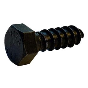 Small Parts 3124LB 5/16" x 1-1/2" Hex Lag Screw Gimlet Point Black Oxide (Pack of 10)