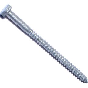 Hard-to-Find Fastener 014973443627 Hex Lag Screws, 1/4 x 4, Piece-12