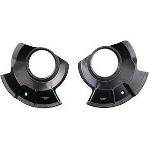 TRQ Front Brake Dust Shield Set Compatible with 2011-2014 Ford Edge