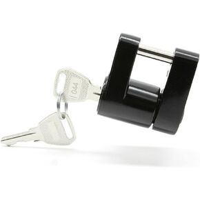 RuggedXL Black Trailer Hitch Coupler Lock, 1/4-Inch Pin Diameter, Up to 3/4-Inch Span in Kuwait