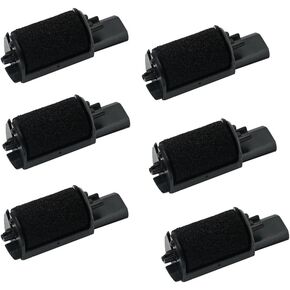 printerfield IR-40 (6 Pack) Compatible Calculator Printer Ribbon Ink Roller - Black