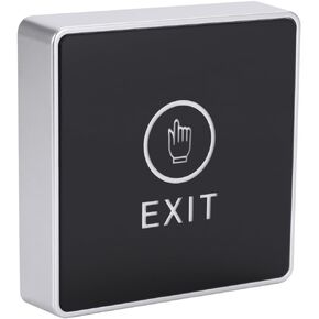 Touch to Exit Button for Door Access Control System LED Light 5 Contact Output Push Exit Switch Rectangle Shape