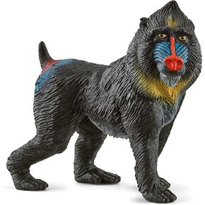 Schleich Wild Life Realistic Mandrill Monkey Figurine - Authentic and Highly Detailed Wild Animal Toy, Durable for Education and Fun Play for Kids, Perfect for Boys and Girls, Ages 3+