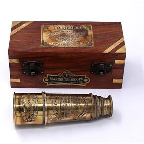 1920 Brass Maritime “ to My Son " Camping Telescope Engraved with Gift Graduation Day Gifts for Son - Son Birthday Gifts -