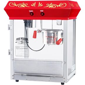 6112 Great Northern Popcorn Red Foundation Top Popcorn Popper Machine, 4 Ounce