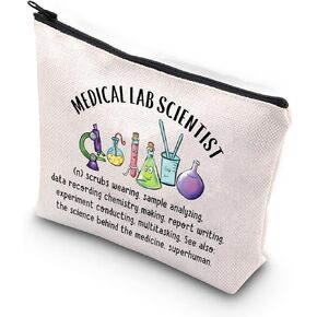 TSOTMO Medical Lab Scientist Gift Medical Healthcare Professional Lab Nurse Zipper Lab Science Pouch Makeup Bag (Medical Lab Scientist)
