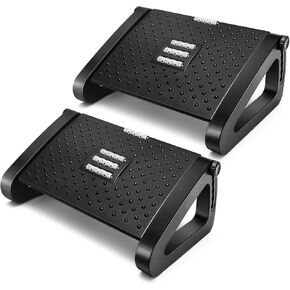 قطعتان من مسند القدمين من بيفير لتحت المكتب في العمل، مسند قدم مريح قابل للتعديل بـ 6 ارتفاعات لتحت المكتب مع سطح للتدليك في العمل، مسند قدم تحت المكتب لتخفيف الضغط في المكتب والمنزل in Kuwait