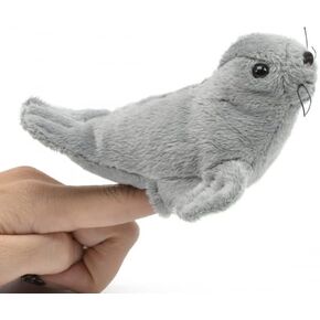 Unipak 1155SEG Grey Seal Plush Finger Puppet, 5-inch Length