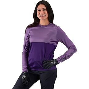 Troy Lee Designs Cycling MTB Bicycle Mountain Bike Jersey Shirt for Women, Lilium LS Jacquard in Saudi Arabia