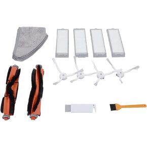 Qiilu Mi Robot Vacuum Mop 2 Filter Mi Robot Vacuum Lite 2 Accessories Replacement Filter Mop Brush Kit for Mi Robot Vacuum Mop 2 Lite 2 Pro Mjstl Mjst1S Sweeper