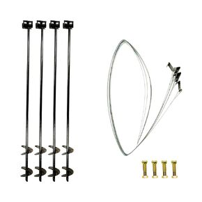48 in. x 3/4 in. Double Head anchoring kit with Straps and Bolts (4-Pack)