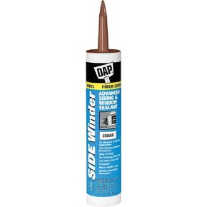 DAP 823 Winder Advanced Polymer Siding and Window Sealant, 10.1 Oz, Cartridge, Cedar, Paste
