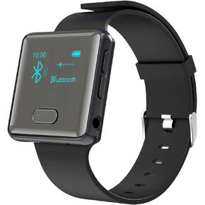 wiwoo MP3 Player with Bluetooth, 16GB Sport Bluetooth MP3 Player with Watch Band and Clip for Climbing Hiking Cycling Jogging Yoga with FM Radio Voice Recorder Pedometer Micro SD Card up to 128GB