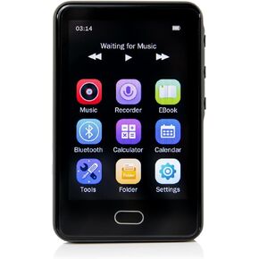 Getko Tech ZED5 32 GB Touch Screen Kosher MP3 Player - TAG Approved - No Video, Radio, Or Internet Access - SD Card Slot and Full Touch Keyboard. Case and Screen Protector Included