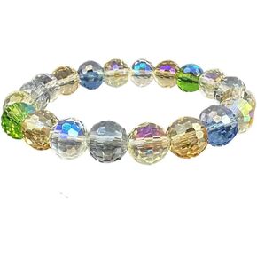 IETWIPNO: Aurora Borealis Crystal Bracelet For Girl's And Women's Gifts.The Sugar Austrian Crstal Bracelet is a Delicate And Gorgeous Bracelet