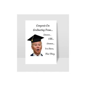Funny "Joe Biden" Inspired Graduation Greeting Card