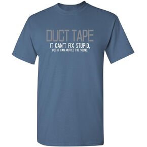 Mens If Duct Tape Muffle The Sound Adult Humor Novelty Sarcastic Funny T Shirt
