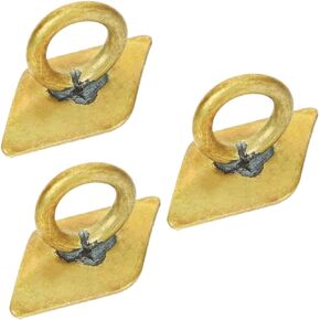Toyvian 3pcs Metal Sax Part Hanging Ring Instrument Music Supply Bass Clarinet Neck Strap Sax Replacement Parts Christmas Fabric Wooden Wall Panels Copper Saxophone Strap Loop