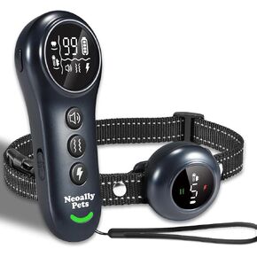 Neoally 2 in 1 Dog Training and Bark Control Collar: Smart Anti Barking Collar with and with No Remote for 5-150 lbs Small Medium Large Dogs. Rechargeable and Waterproof Receiver