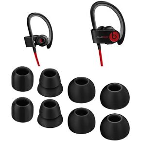 Replacement Eartips for dre Powerbeats 2 Powerbeats 3 Wireless Beats by dre Headphones Silicone Earbuds Eartips Buds Set