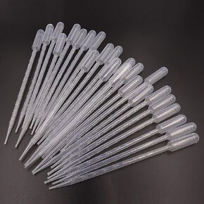 Sscon 50Pcs 10ml Plastic Transfer Pipettes Disposable Graduated Eye Dropper Pipettes