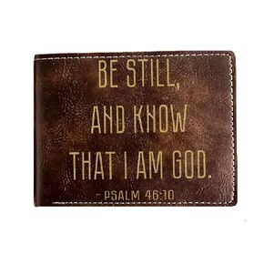 Psalm 46:10 Be Still Theme Wallet | Thoughtful Gift for Dad, Sister, Best Friend | Birthday, Easter, Baptism Present
