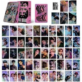 55PCS StrayKids 2024 New Album Photocard,StrayKids New Album Lomo Cards Greeting Cards Gift for Fan Collection (Pink)