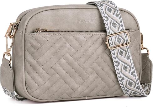 Crossbody Bags for Women Trendy, Quilted Crossbody Purses, Leather Women's Shoulder Handbags with Card Slots in Saudi Arabia