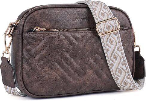 Crossbody Bags for Women Trendy, Quilted Crossbody Purses, Leather Women's Shoulder Handbags with Card Slots in Saudi Arabia