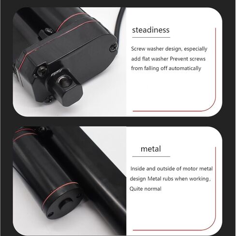 مشغل خطي URANT 24 فولت 4 بوصة، محرك خطي عالي السرعة 1000 نيوتن 10 مم/ثانية مع دعامة تثبيت ومفتاح مقاوم للماء لفتحة باب كهربائي للمنزل (100 مم) in Kuwait