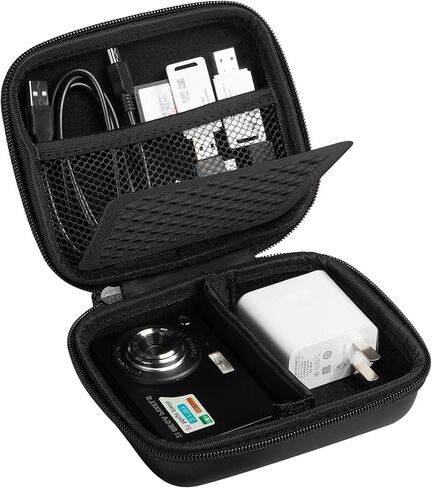 stukcaze Camera Case, Canon Camera Bag PowerShot Digital Camera Organizer Case for Sony ZV1/ZV1F Dscw 800/830, Kodak PIXPRO FZ45 Case, Travel Carrying Protective Case for Cable in Kuwait