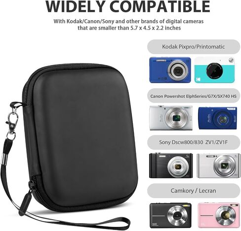 stukcaze Camera Case, Canon Camera Bag PowerShot Digital Camera Organizer Case for Sony ZV1/ZV1F Dscw 800/830, Kodak PIXPRO FZ45 Case, Travel Carrying Protective Case for Cable in Kuwait