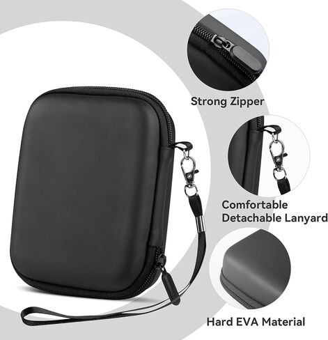 stukcaze Camera Case, Canon Camera Bag PowerShot Digital Camera Organizer Case for Sony ZV1/ZV1F Dscw 800/830, Kodak PIXPRO FZ45 Case, Travel Carrying Protective Case for Cable in Kuwait