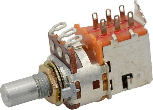 Taiwan Alpha RV16BF-10-15R1-B5K 200mW 16mm 5k Ohm Linear Taper Potentiometer with DPDT Switch Solder Lugs in Saudi Arabia