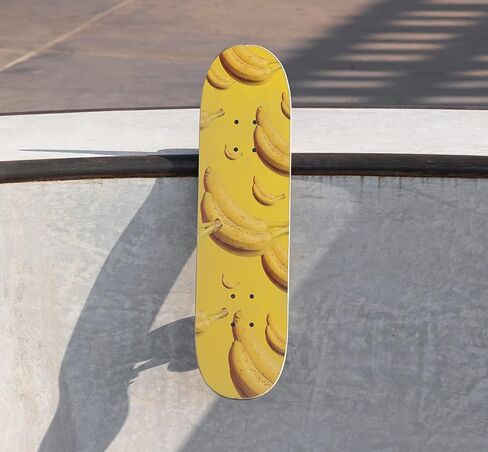 Grip Tape for Skateboard, Scooter or Longboard – Non Slip Tape, Medium Grid, Simple Anti-Bubble Application – Unique Design That Stands Out (Skate, Banana) in Saudi Arabia
